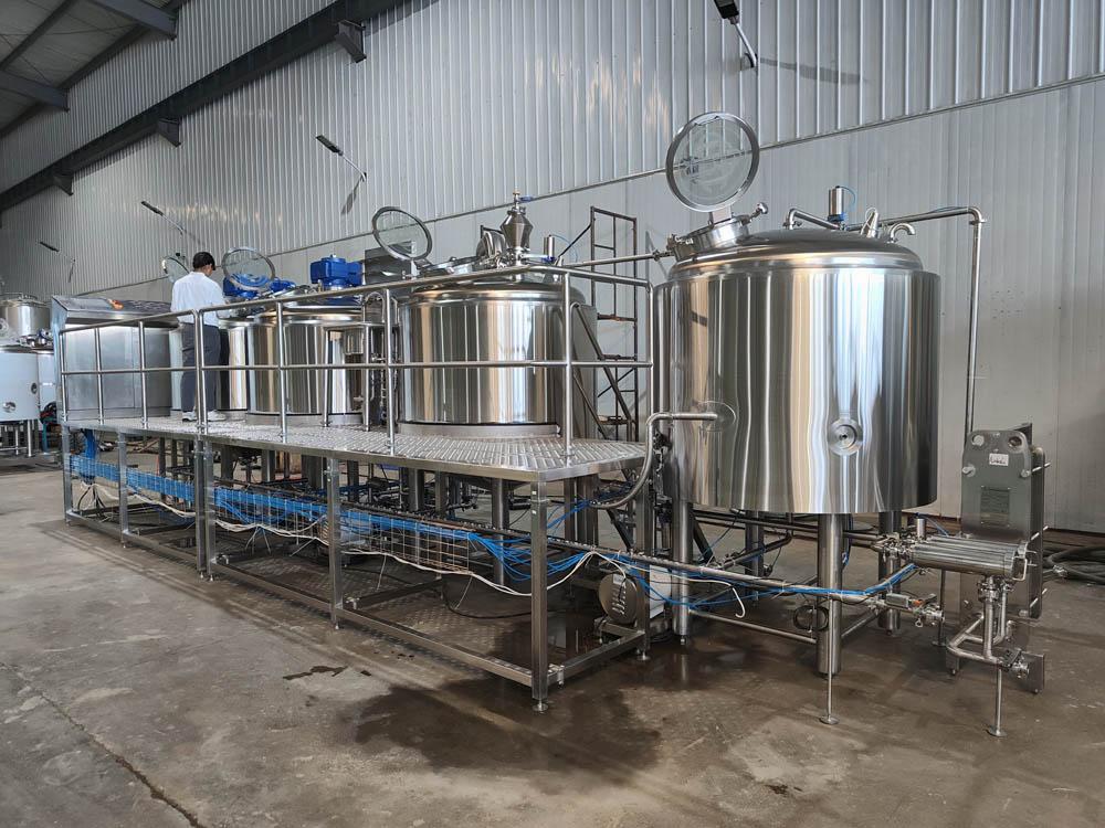 1000L Automatic Steam Heated 4-Vessel Brewhouse 